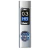 Pentel blyantstifter refill – 0,3 mm HB. Inneholder 15 stifter.