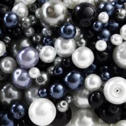 Perlemiks glass Grå/Hv 4-10 mm