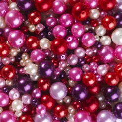 Perlemiks glass Rosa Rød 4-10
