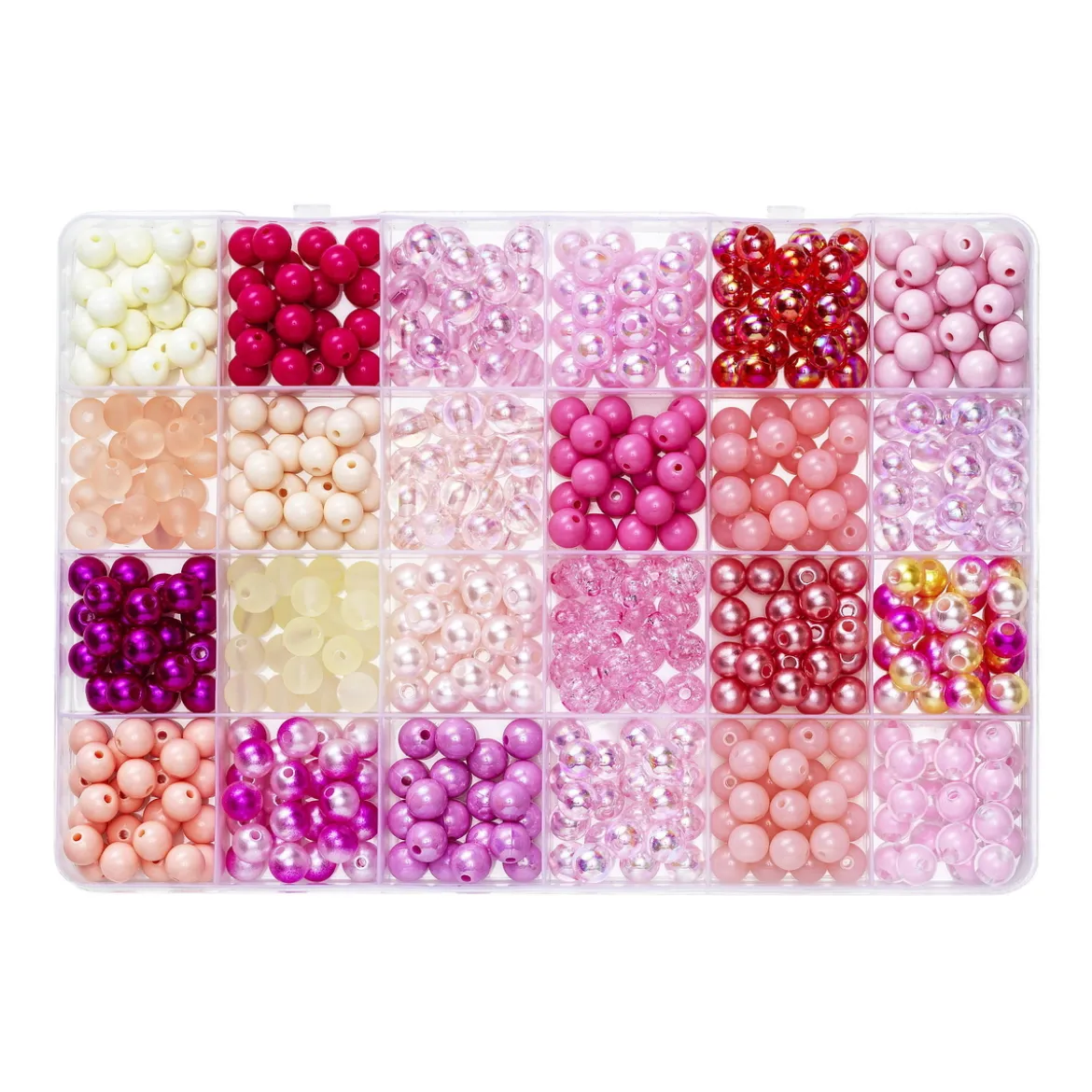 Perlemiks i rosa toner
