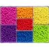 Perlemiks med 2850 runde perler i sterke farger, Ø4 mm