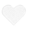 Perleplate Midi lite hjerte, 8×7,5 cm – til våre rørperler med diameter 5 mm
