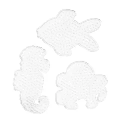 Perleplate Midi 3-pakning – sjøhest, fisk og blekksprut – til våre rørperler med diameter 5 mm