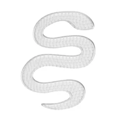 Perleplate Midi slange, 14,5×10,5 cm – til rørperlene våre med diameter 5 mm