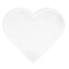 Perleplate Midi stort hjerte, 16,5×15,5 cm – til våre rørperler med diameter 5 mm