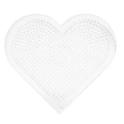 Perleplate Midi stort hjerte, 16,5×15,5 cm – til våre rørperler med diameter 5 mm