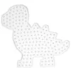 Perleplate XL dinosaur, 20,5×18,5 cm – til våre XL-rørperler med diameter 9 mm