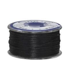 Perletråd TOHO svart, 46 meter – 0,2 millimeter i diameter