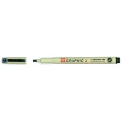 Pigma Graphic 3,0mm Sort