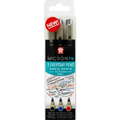 Pigma Micron PN 3pk So/Blå/Rød