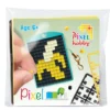 Pikselhobby Minikit banan – med nøkkelring 30×40 mm og 3×144 piksler