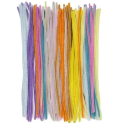 Piperensere pastellmiks, 30 cm lange, Ø6 mm, 100 stk.