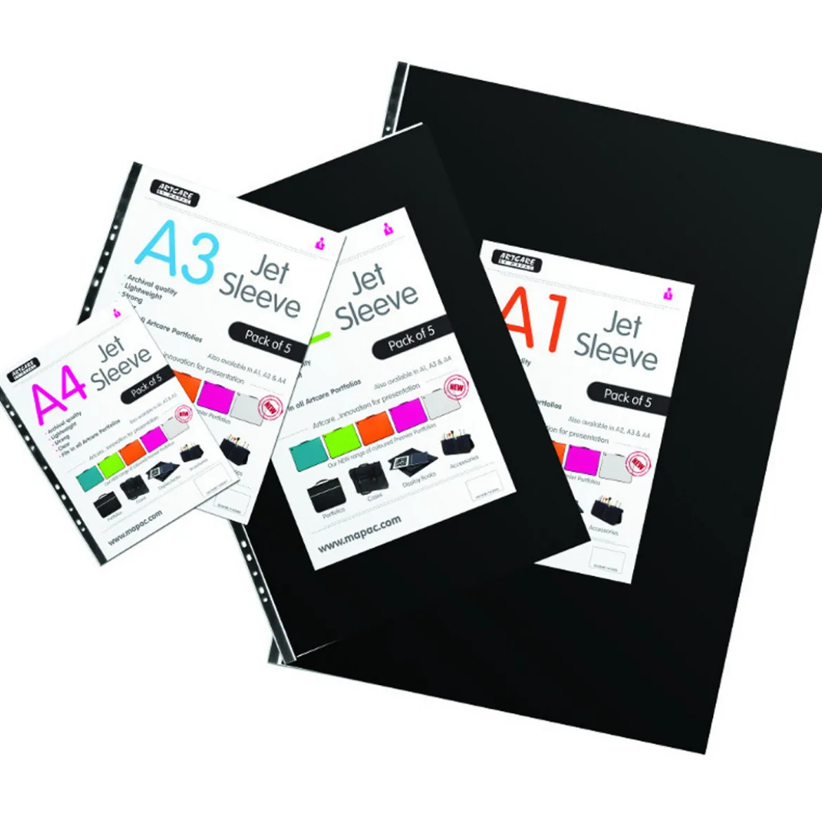 Plastlommer A3 5-pk