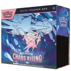 Pokémon TCG Mega Evolution Chaos Rising Trainer Box med 9 boosterpakker!