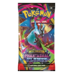 Pokémon TCG Mega Evolution Phantasmal Flames – OBS! Prisen gjelder kun ÉN boosterpack (10 kort)