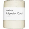 Polyestersnor 200 meter, Ø3 mm, ecru / kremhvit