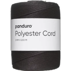 Polyestersnor 200 meter, Ø3 mm, mørkebrun
