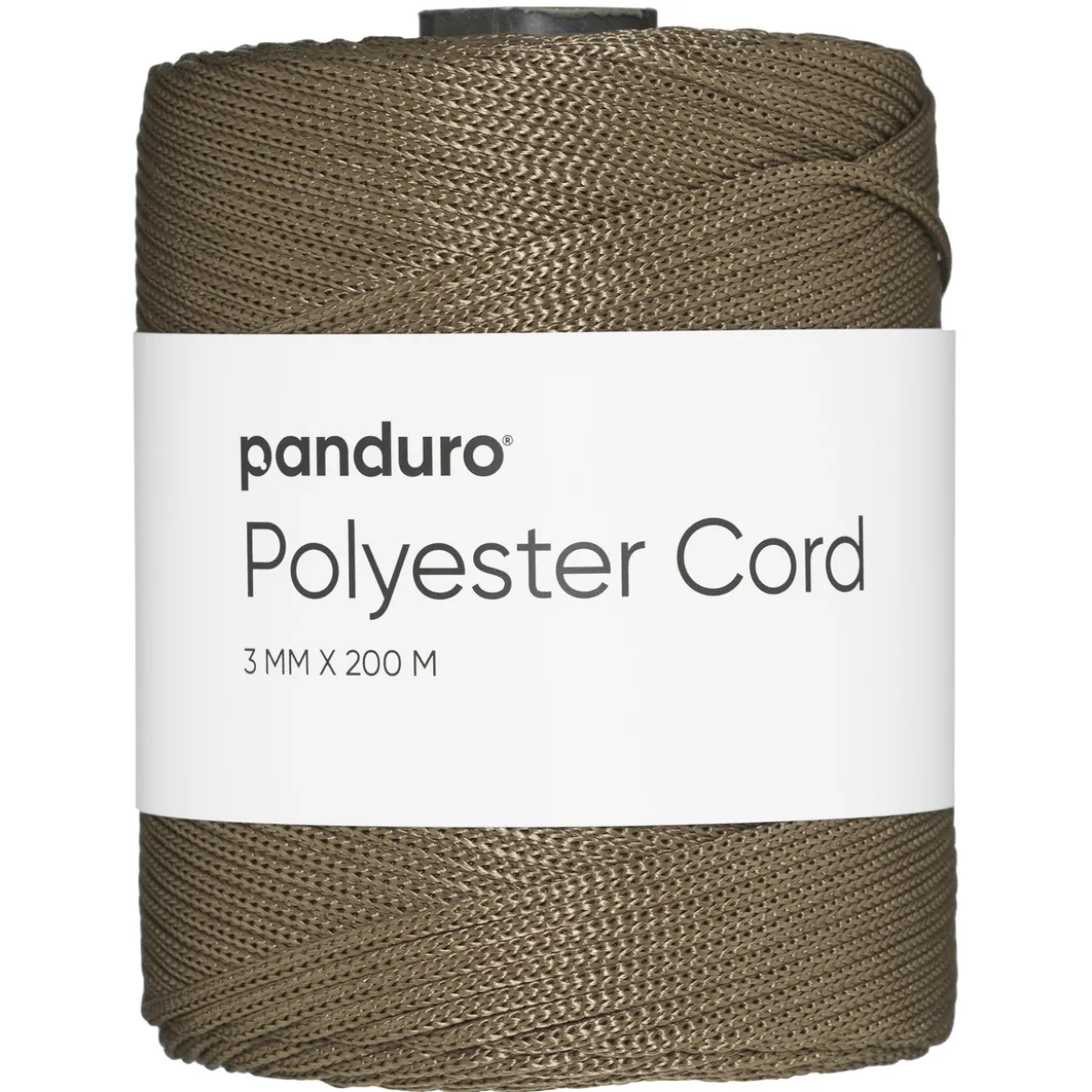 Polyestersnor 200 meter, Ø3 mm, taupe