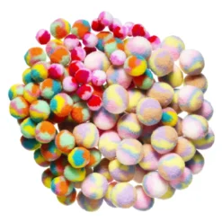 Pom Pom miks flerfargede, Ø15–25 mm, 150 stk.