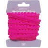 Pompongbånd dekorbånd cerise, 4 m langt og 10 mm bredt