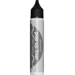 Pop Up Liner 28 ml hvit – skriv og tegn med fikserbar gummimasse
