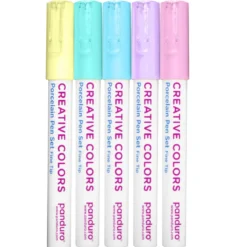 Porselenspenner 5-pakning Pastel
