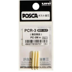 Posca replacement nibs PCR-3M, 3 stk. nye spisser / ekstraspisser til Posca PCR-3M