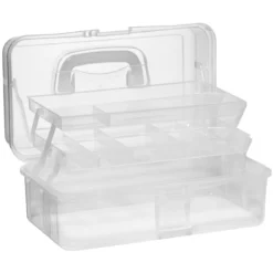 Praktisk oppbevaringsboks av plast – 31×17×14 cm