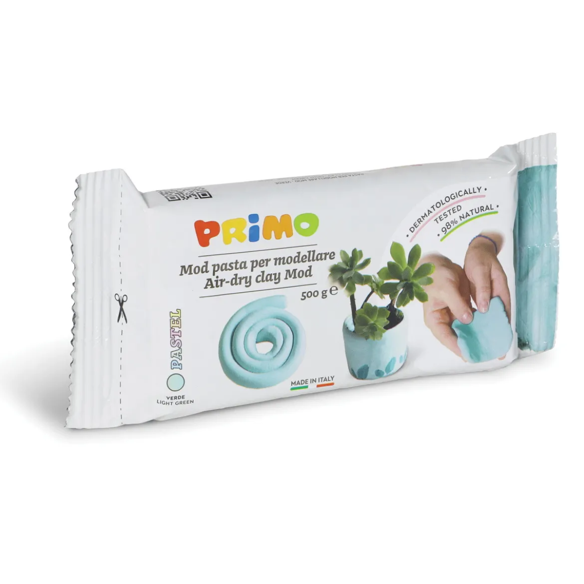 Primo lufttørkende leire, lysegrønn 500 g