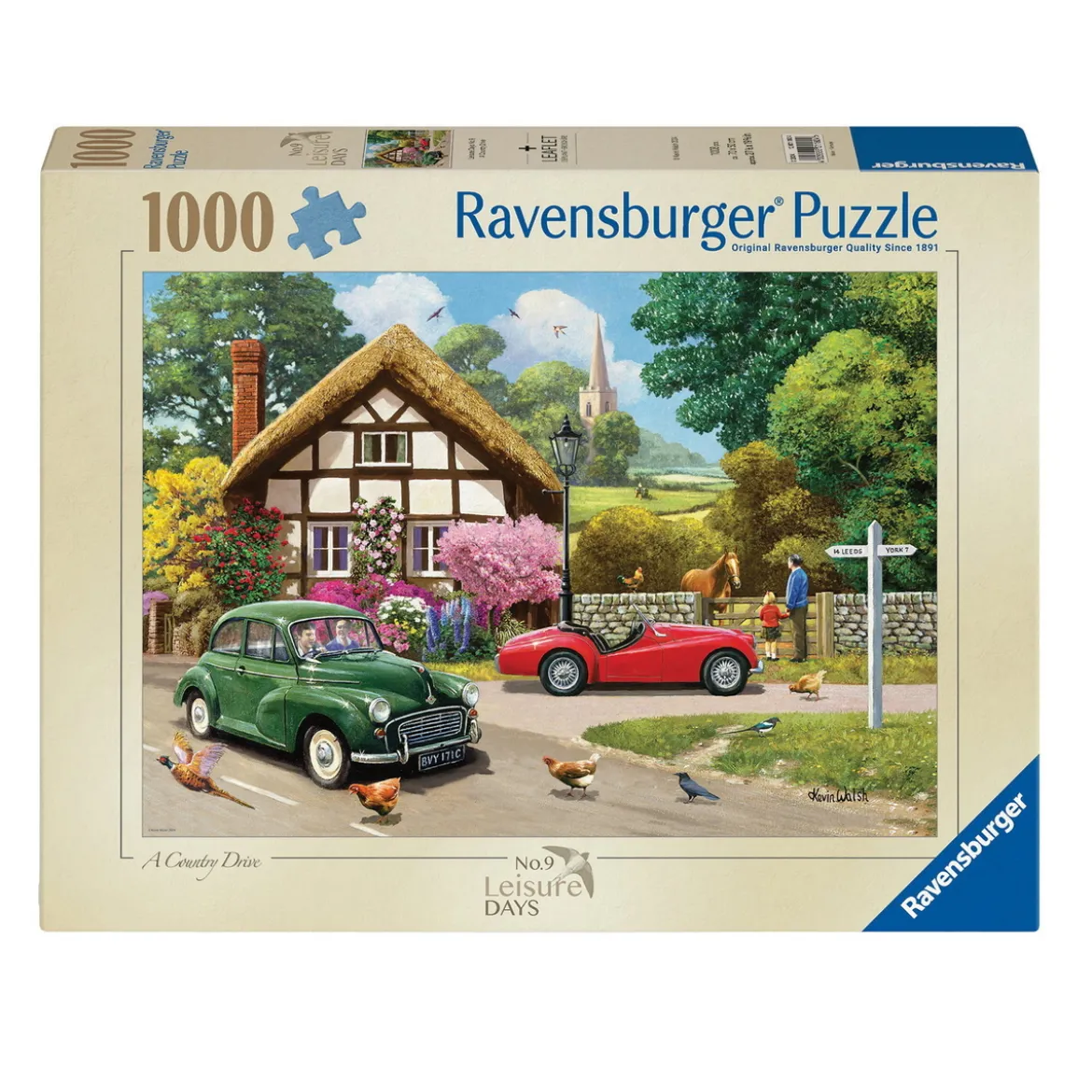 Ravensburger puslespill – A Country Drive. 1000 biter, 70x50 cm.