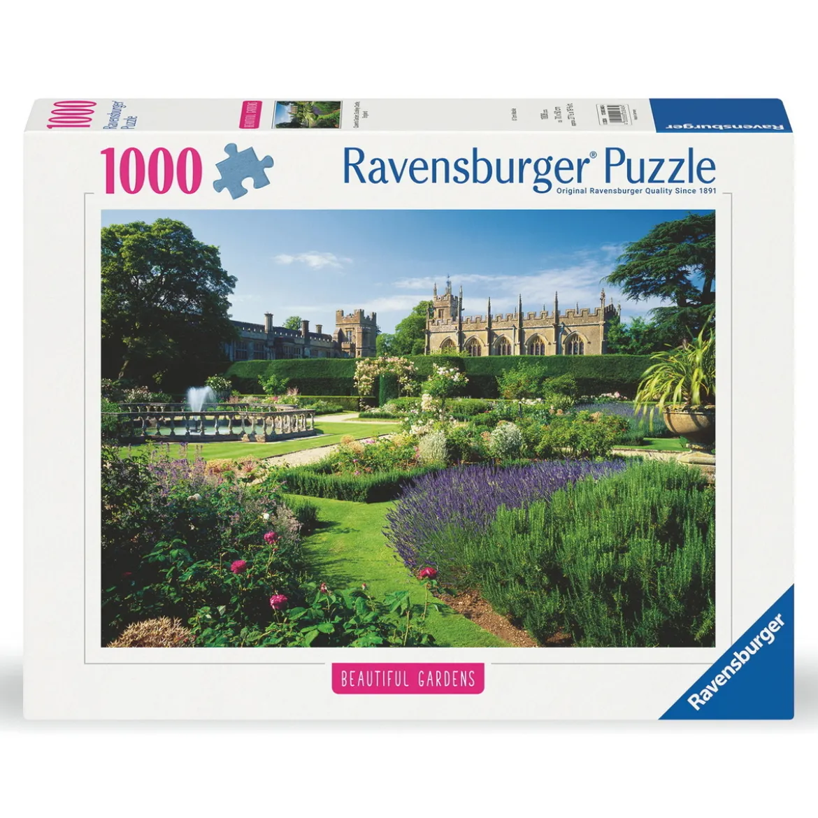 Ravensburger puslespill – Beautiful Gardens Sudeley. 1000 biter, 70x50 cm.