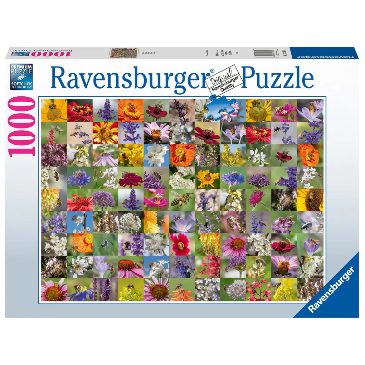 Ravensburger puslespill – Bee Collage. 1000 biter, 70x50 cm.