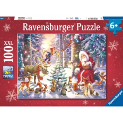 Ravensburger puslespill – Christmas In The Forest. 100 XXL-biter, 49×36 cm.