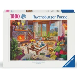 Ravensburger puslespill – Cozy Cabin. 1000 biter, 70x50 cm.