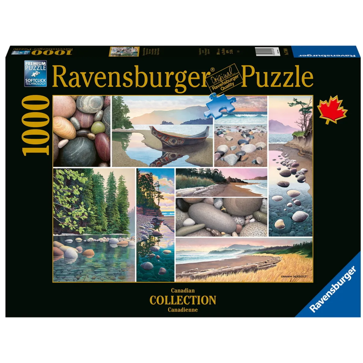 Ravensburger puslespill – West Coast Tranquility. 1000 biter, 70x50 cm.