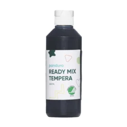 Ready Mix Tempera, svanemerket hobbymaling for barn, 250 ml, svart