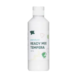 Ready Mix Tempera, svanemerket hobbymaling for barn 250 ml, hvit