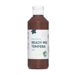 Ready Mix Tempera, svanemerket hobbymaling for barn, 250 ml, brun