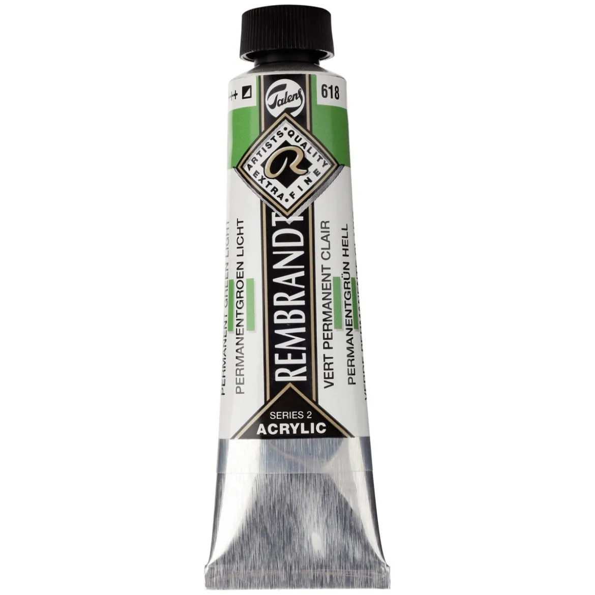 Rembrandt akrylmaling 40 ml Permanent Green Light - 618