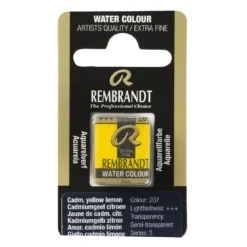 Rembrandt akvarellmaling halvkopp – Cadmium Yellow 209