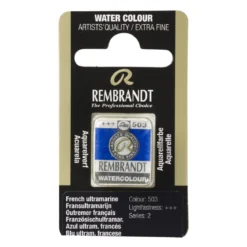 Rembrandt akvarellmaling halvkopp – French Ultramarine 503