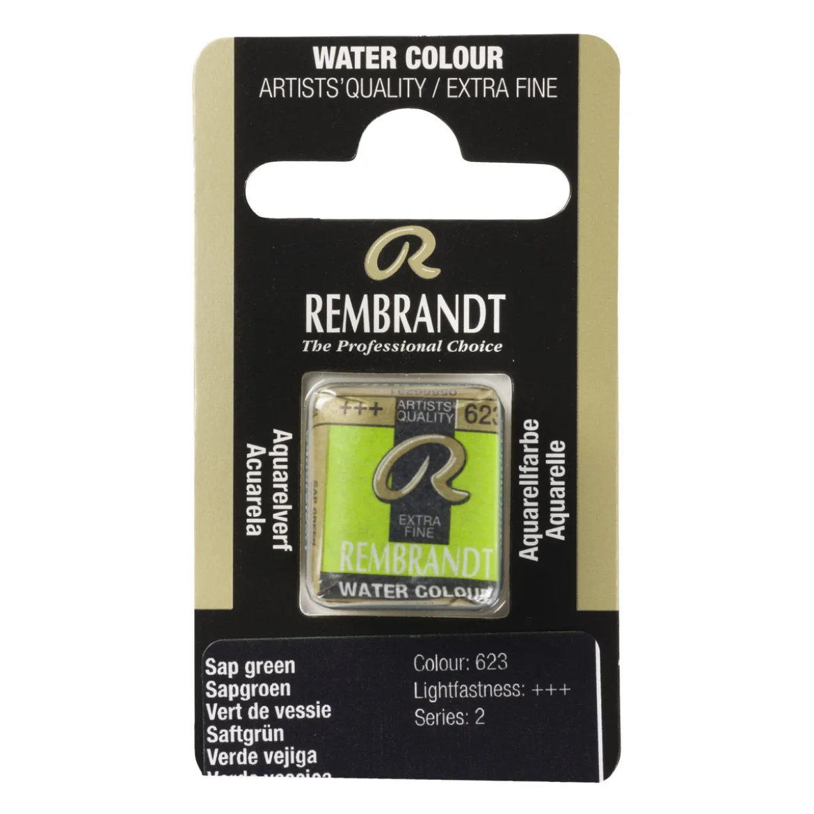 Rembrandt akvarellmaling halvkopp – Hooker Green Deep 645