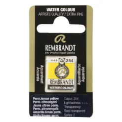 Rembrandt akvarellmaling halvkopp – Azo Yellow Medium 269