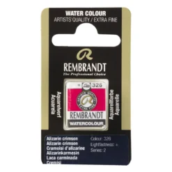 Rembrandt akvarellmaling halvkopp – Alizarin Crimson 326