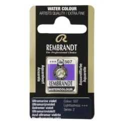 Rembrandt akvarellmaling halvkopp – Cobalt Blue Ultramarine 512