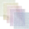 Rhinestone stickers big pack pastell – 2400 små perleklistremerker i 5 farger. Ø2 mm