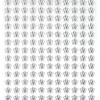 Rhinestone stickers blomster krystall – 286 krystallignende blomster. Ø8 mm