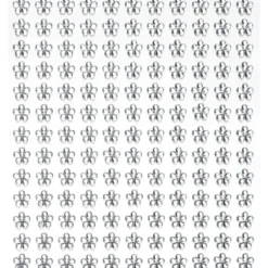 Rhinestone stickers blomster krystall – 286 krystallignende blomster. Ø8 mm