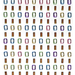 Rhinestone stickers iskremer – lag 120 iskremformede perleklistremerker i ulike farger! L 6 / 7 mm