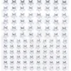 Rhinestone stickers stjerner krystall – 216 stjerneformede klistremerker. Ø8 / 10 mm